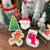 2025 Amazon Más Vendido Dibujo Animado Impreso Estropajo Lavado de Platos Algodón Limpieza de Cocina Lavado de Ollas Esponja Limpiadora de Navidad
