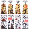 Bolsa de plástico para embalaje de galletas, bocadillos y dulces con bolsillo plano OPP con impresión transfronteriza para Halloween, nueva bolsa de plástico para fiestas navideñas