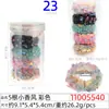 Cuerda para el pelo grande de rombo de 5 cm, anillo para el pelo, cuerda para el pelo de alto nivel, caja transparente de cristal rectangular para mujer, 20 cuerdas para la cabeza