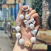Fabricante Atacadista de Chaveiros Transfronteiriços com Contas de Laço, Chaveiros de Carro para Meninas com Tema Dopamina, Cordões para Celular em Formato de Coração