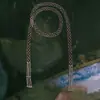 Collar para Mujer con Diseño Hueco de Malla, Tejido a Mano, Estilo Francés, Color Plateado, Versátil, Moderno, Tendencia y de Alta Gama
