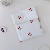 46182 Bolsa de Lavar de Tela con Estampado de Cerezas Linda Gran Capacidad Bolsa de Almacenamiento Portátil para Viaje Bolsa Cosmética Portátil para Mujeres