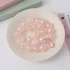 Cuentas Acrílicas Aurora Semicirculares Color UV de un Agujero Accesorio para el Cabello Cuerda para el Cabello Material Accesorios DIY Mayoreo