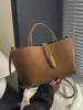 2025 Bolso Retro para Mujer de Gran Capacidad Nuevo Cierre Simple Bolso de Hombro Cruzado Bolso de Mensajero Casual para Ropa de Trabajo Bolso Tote