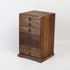 Caja de té Pu'er de madera maciza, bandeja de té retro, estante para té, caja de regalo con forma de pastel de hojas, caja de almacenamiento multicapa tipo cajón, estante de almacenamiento