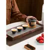 Juego de té de viaje de vidrio, taza exprés portátil, bolsa personal, apto para exteriores, taza de té Kung Fu, tetera