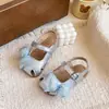 Sandálias de Princesa para Meninas Estilo Verão 2026 Nova Moda Laço Doce Sandálias de Praia para Bebês