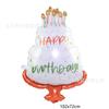 Venta al por mayor hermosa decoración de fiesta de cadena inglesa de tres capas de 18 pulgadas vela de los deseos película de aluminio pastel de cumpleaños caja de regalo globo