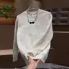 Comércio Exterior Outono/Inverno Novo Versátil Tendência Suéter Letra Estampada Gradiente Top Masculino Manga Longa Casual Moda Moletom