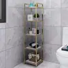 Estantería de Almacenamiento para Baño Jub de Pie para Esquina del Baño Estantería de Almacenamiento para Esquina del Inodoro del Hogar Cocina