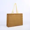 Bolsas de tela no tejida azules personalizables, bolsas de compras de gran capacidad, bolsas de embalaje ecológicas y bolsas de regalo promocionales con logotipos personalizados