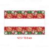 Decoração de festa de Natal adereços Véspera de Natal prato de papel guardanapo toalha de mesa conjunto de talheres descartáveis