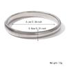 Pulsera Ancha Elástica de Acero de Titanio Popular Transfronteriza Europea y Americana para Mujer Anillo de Rayas Verticales Público Exagerado de Lujo Ligero de Nicho