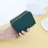 2026 Nova Moda Versátil Porta-Cartões Sanfonado com Padrão de Crocodilo, Compacto e Simples Porta-Moedas Porta-Cartões de Cor Sólida com Múltiplos Compartimentos para Cartões