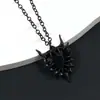 Popular Collar Corazón de Espina de Amazon Estilo Europeo y Americano Gótico Oscuro Nicho Subcultura Hip-Hop de Moda