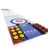Pista de Curling Dobrável Conveniente para Uso em Terra, Adequada para Ensino em Campus e Projetos de Team Building, Simulando Superfícies de Gelo em Terra Seca