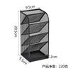 Portalápices oblicuo de malla multifuncional transfronterizo, porta bolígrafos simple de hierro y metal, caja de almacenamiento de papelería de escritorio para oficina, de hierro