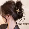 Presilha de cabelo grande marrom para mulheres, modelo novo de alta qualidade 2026, adequada para cabelos grossos na parte de trás da cabeça, grampo tubarão de grande volume para penteados, acessório de cabelo