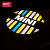 Luz de bienvenida modificada para MINI COOPER, decoración especial, luz láser HD, modificación de luz de puerta