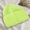 Gorro Trendy Versátil de Estilo Coreano para Mujer para Otoño e Invierno, Nuevo Gorro Grueso de Punto de Pelo de Conejo con Logo Personalizado