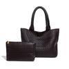 Bolsa de viagem europeia e americana retrô de grande capacidade, bolsa de mão moderna, simples, feita à mão, de couro macio, bolsa de ombro versátil