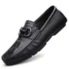 Zapatos de Frijol Estilo Caliente en Vivo para Hombre Piel Genuina Piel de Vaca Transfronterizos Gama Alta Piel Suave Suela Suave Zapatos Casuales para Hombre Zapatos de Piel sin Cordones