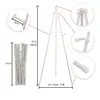 Soporte de Pantalla Portátil Transfronterizo de Amazon Caballete de Hierro Trípode Plegable Telescópico Soporte para Póster Caballete de Metal
