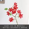 Orquídea tigre de 8 cabezas flor artificial flor de seda flor falsa adornos decoración del hogar flor de durazno flor de albaricoque boda boda fábrica venta al por mayor