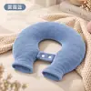 Bolsa de agua caliente en forma de U para compresa caliente en cuello, hombros, cuello y cabeza, fisioterapia, compresa caliente, a prueba de explosiones, engrosada, almohada para colgar en el cuello, botella de agua caliente para llenar