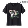 ONE PIECE Camiseta Estampada de Lufei de One Piece Top Delgado Manga Corta Camiseta de anime Transfronteriza