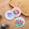 Esponja de Pulir Redonda de Algodón de Pulpa de Madera con Dibujos de Flores Comprimida Antiadherente para Aceite Esponja de Pulpa de Madera Cepillo para Ollas Paño de Cocina Esponja para Lavar Platos