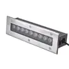 Tira de luz LED enterrada venta al por mayor de fábrica luz de tira cuadrada impermeable para exteriores 1 m luz de tira empotrada enterrada