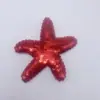 Accesorios de estrella de mar con lentejuelas tela de dibujos animados pequeño fresco pu accesorios para ropa accesorios para el cabello diy accesorios semiacabados