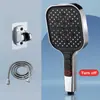 Alcachofa de Ducha de Silicona de Siete Funciones Ahorradora de Agua con Teclas de Piano Transfronteriza, Alcachofa de Ducha Universal de Mano para Bañarse