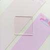 Cartão de gosma de chip acrílico transparente transfronteiriço DIY placa de gosma handmade chaveiro pingente embrião em branco de vidro orgânico redondo
