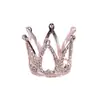 Decoração de Festa de Aniversário Mini Coroa de Diamante Decoração de Bolo Princesa Coroa de Strass Completa Cena de Menina Vestir