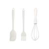 NOVO kit de 3 peças de espátulas de silicone para bolo, creme, espátula de cozinha, batedor de ovos para casa, pincel de óleo para churrasco, utensílio