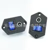 Enchufe dos en uno DC5521 + interruptor KCD1 orificio para tornillo conector de 5A12V enchufe hembra con cable enchufe de alimentación CC