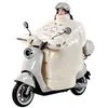 A prueba de viento, con forro polar y engrosado para lluvia intensa y nieve; cubierta de invierno gruesa y forrada de polar para motocicletas eléctricas; de gran tamaño para patinetes eléctricos