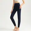 Pantalones de Yoga Ajustados Chuanton Primavera y Otoño para Mujer Sensación de Piel Desnuda Levantamiento de Glúteos Pantalones de Nueve Puntos Cintura Alta Moldeadores Antibacterianos Pantalones Deportivos para Correr Fitness