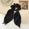 Novo Estilo Arco Acessórios De Cabelo Zhao Ruth Mesmo Estilo Onda Dot Cabelo Laço Doce Elegante Baixo Rabo De Cavalo Gravata De Cabelo Headwear para Mulheres