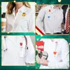 Porta-credencial retráctil de doble cuenta de silicona Clip de insignia giratorio de fieltro navideño Cordón retráctil médico Venta al por mayor