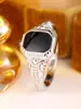 Anillo Cuadrado Negro Esmaltado Tallado Vintage para Hombre