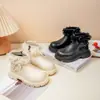 Botines Cortos de Lolita con Lazo Estilo Coreano para Niñas Modelo Otoño/Invierno 2026 Botines Cortos de Princesa con Adorno de Encaje Suela Suave para Niña Pequeña