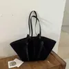 Outono Inverno 2026 Moda Retrô Europeia Americana Bolsa Tote Simples Casual Portátil Grande Capacidade Bolsa de Ombro Único