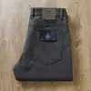 Nuevos Pantalones Vaqueros Casuales Rectos para Hombre de Invierno 2024, Plus Terciopelo Fino, Lujo Ligero, Gama Alta, Engrosados, Cálidos, Cintura Media-Alta