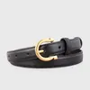 Cinto Versátil Moda Estilo Coreano Feminino, Decoração para Jeans de Estudante, Cinto Fino de Couro de Alta Qualidade, Cinto de Combinação para Roupas Femininas