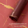 Papel de Envoltura para Flores Impermeable con Patrón de Mármol Dorado Papel Liso Coreano