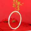 Pulseira de Ouro 999 Xiangyun Flor Torcida Jateada Pulseira Feminina Pulseira Elegante Pulseira da Moda