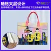 Bolsa de Feltro Personalizada com Placa Luminosa Escondida para Shows, Bolsa Tote de Grande Capacidade, Bolsa de Apoio para Fãs, Bolsa de Mão de Feltro com Compartimento Escondido